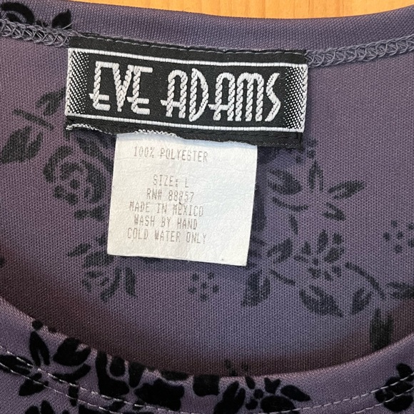 Eve Adam’s career top velvet floral Large - Picture 3 of 4